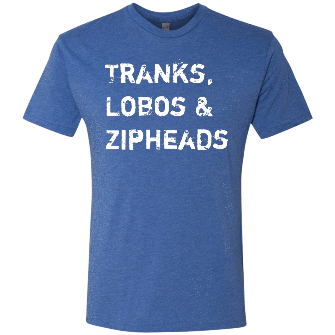 T-Shirts Vintage Royal / Small Tranks Lobos Zipheads Men's Triblend T-Shirt