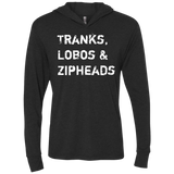 T-Shirts Vintage Black / X-Small Tranks Lobos Zipheads Triblend Long Sleeve Hoodie Tee