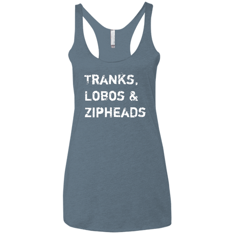T-Shirts Indigo / X-Small Tranks Lobos Zipheads Women's Triblend Racerback Tank