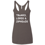 T-Shirts Macchiato / X-Small Tranks Lobos Zipheads Women's Triblend Racerback Tank