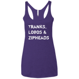 T-Shirts Purple / X-Small Tranks Lobos Zipheads Women's Triblend Racerback Tank