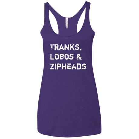 T-Shirts Purple / X-Small Tranks Lobos Zipheads Women's Triblend Racerback Tank