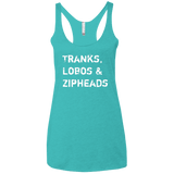 T-Shirts Tahiti Blue / X-Small Tranks Lobos Zipheads Women's Triblend Racerback Tank