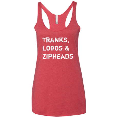 T-Shirts Vintage Red / X-Small Tranks Lobos Zipheads Women's Triblend Racerback Tank