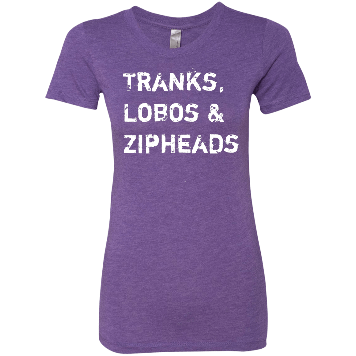 T-Shirts Purple Rush / Small Tranks Lobos Zipheads Women's Triblend T-Shirt