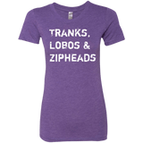 T-Shirts Purple Rush / Small Tranks Lobos Zipheads Women's Triblend T-Shirt