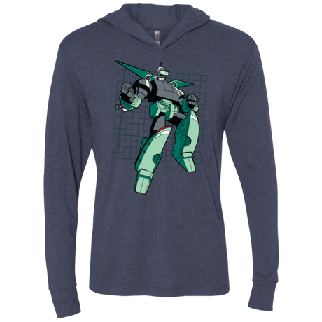 T-Shirts Vintage Navy / X-Small Transbender Triblend Long Sleeve Hoodie Tee