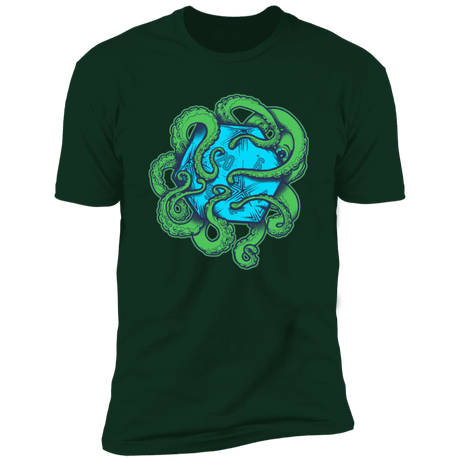 T-Shirts Forest Green / S Transparent Octopus D20 Men's Premium T-Shirt