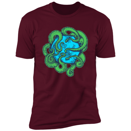 T-Shirts Maroon / S Transparent Octopus D20 Men's Premium T-Shirt