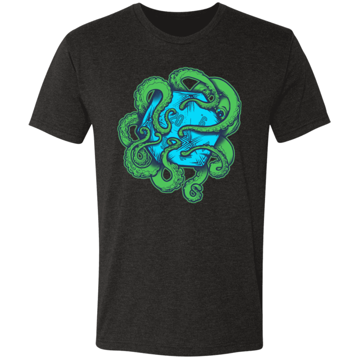 T-Shirts Vintage Black / S Transparent Octopus D20 Men's Triblend T-Shirt