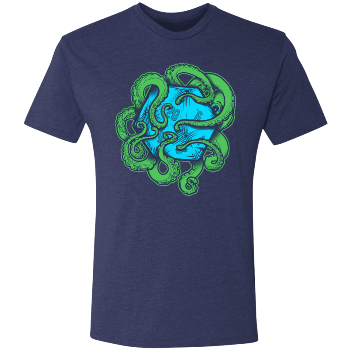 T-Shirts Vintage Navy / S Transparent Octopus D20 Men's Triblend T-Shirt