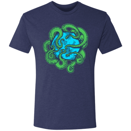 T-Shirts Vintage Navy / S Transparent Octopus D20 Men's Triblend T-Shirt