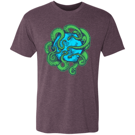 T-Shirts Vintage Purple / S Transparent Octopus D20 Men's Triblend T-Shirt