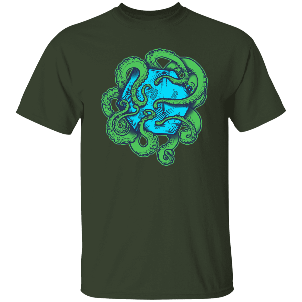 T-Shirts Forest / S Transparent Octopus D20 T-Shirt