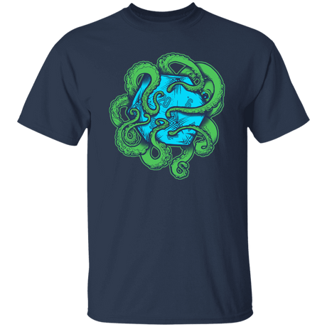 T-Shirts Navy / S Transparent Octopus D20 T-Shirt