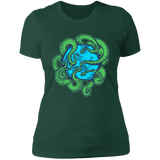 T-Shirts Forest Green / S Transparent Octopus D20 Women's Premium T-Shirt