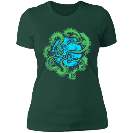 T-Shirts Forest Green / S Transparent Octopus D20 Women's Premium T-Shirt