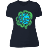 T-Shirts Midnight Navy / S Transparent Octopus D20 Women's Premium T-Shirt