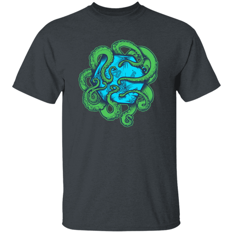 T-Shirts Dark Heather / YXS Transparent Octopus D20 Youth T-Shirt