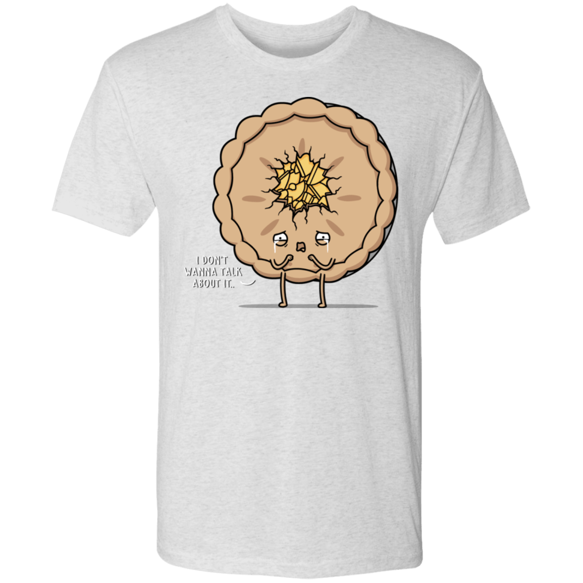 T-Shirts Heather White / S Traumatized Pie Men's Triblend T-Shirt