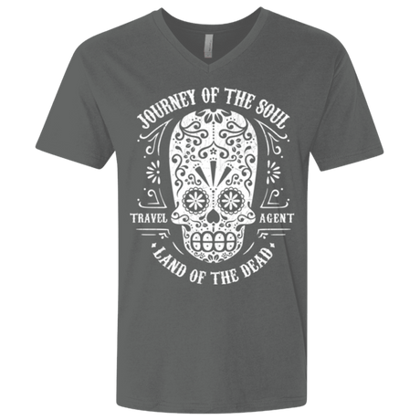 T-Shirts Heavy Metal / X-Small Travel Agent Catrina Men's Premium V-Neck