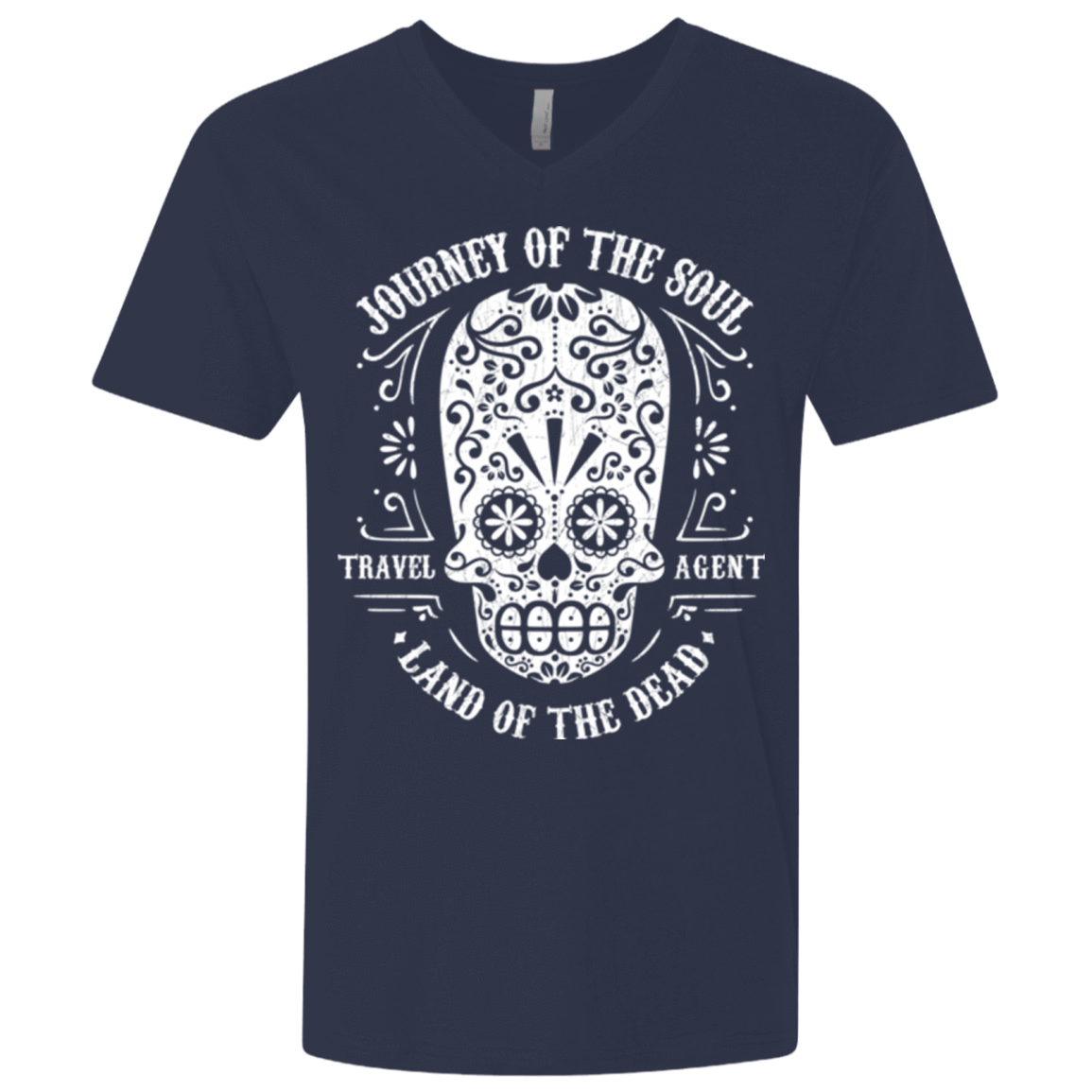 T-Shirts Midnight Navy / X-Small Travel Agent Catrina Men's Premium V-Neck