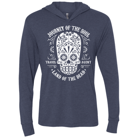 T-Shirts Vintage Navy / X-Small Travel Agent Catrina Triblend Long Sleeve Hoodie Tee