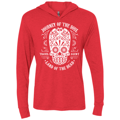T-Shirts Vintage Red / X-Small Travel Agent Catrina Triblend Long Sleeve Hoodie Tee