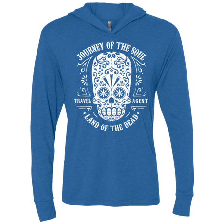 T-Shirts Vintage Royal / X-Small Travel Agent Catrina Triblend Long Sleeve Hoodie Tee