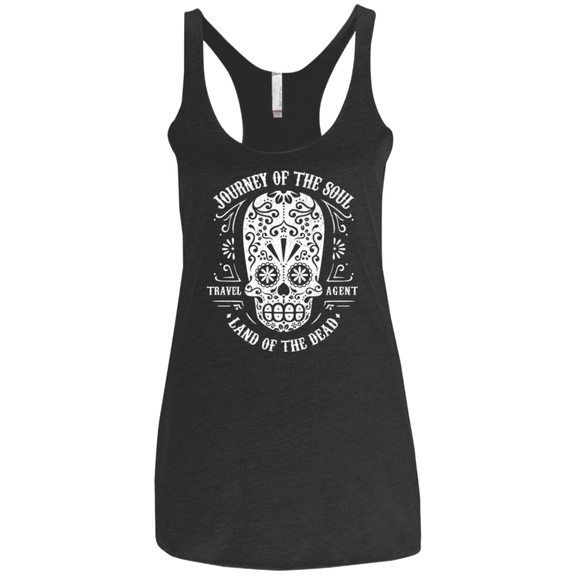 T-Shirts Vintage Black / X-Small Travel Agent Catrina Women's Triblend Racerback Tank