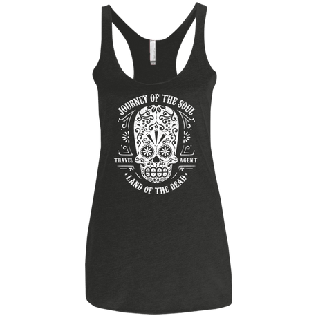 T-Shirts Vintage Black / X-Small Travel Agent Catrina Women's Triblend Racerback Tank