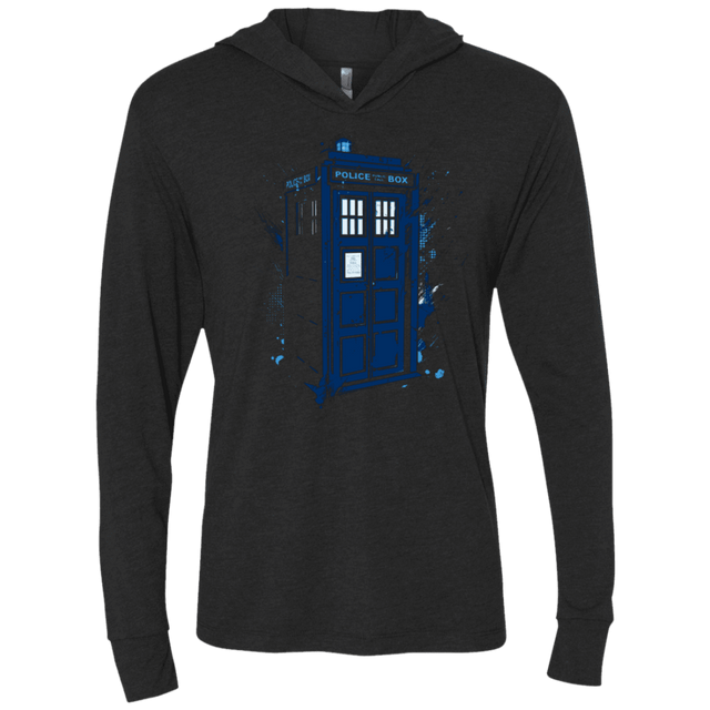 T-Shirts Vintage Black / X-Small Travel in Time Triblend Long Sleeve Hoodie Tee