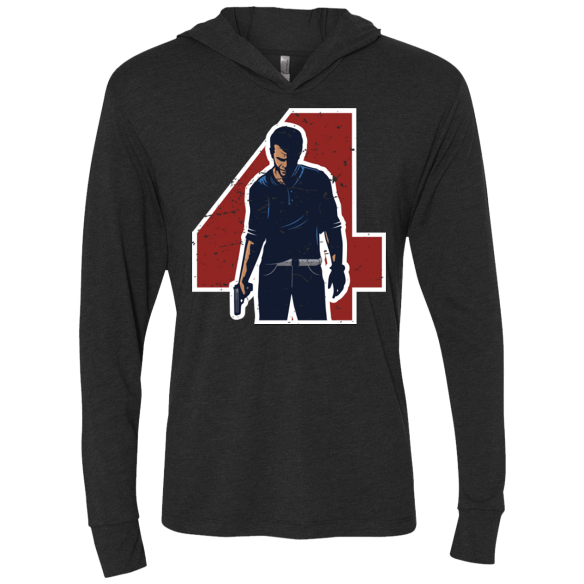 T-Shirts Vintage Black / X-Small Treasure Hunter Triblend Long Sleeve Hoodie Tee