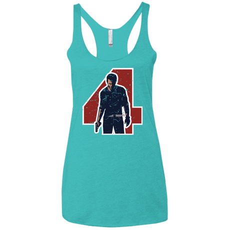 T-Shirts Tahiti Blue / X-Small Treasure Hunter Women's Triblend Racerback Tank
