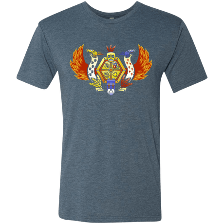 T-Shirts Indigo / Small Treasure Hunters Crest Men's Triblend T-Shirt