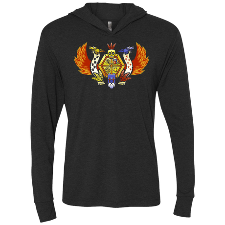 T-Shirts Vintage Black / X-Small Treasure Hunters Crest Triblend Long Sleeve Hoodie Tee