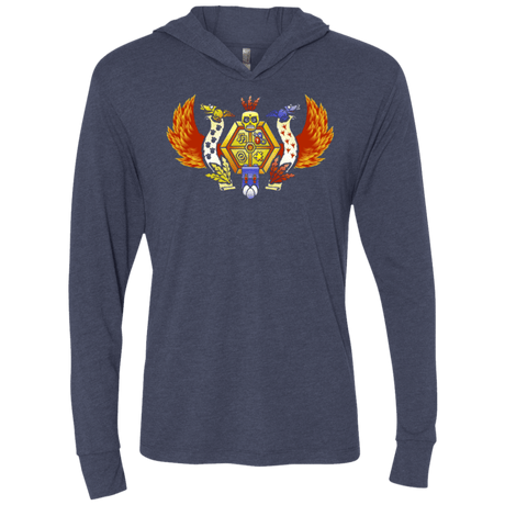 T-Shirts Vintage Navy / X-Small Treasure Hunters Crest Triblend Long Sleeve Hoodie Tee