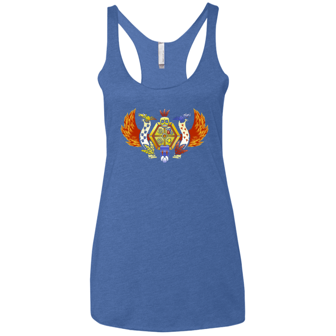 T-Shirts Vintage Royal / X-Small Treasure Hunters Crest Women's Triblend Racerback Tank