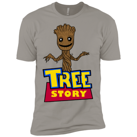 T-Shirts Light Grey / YXS TREE STORY Boys Premium T-Shirt