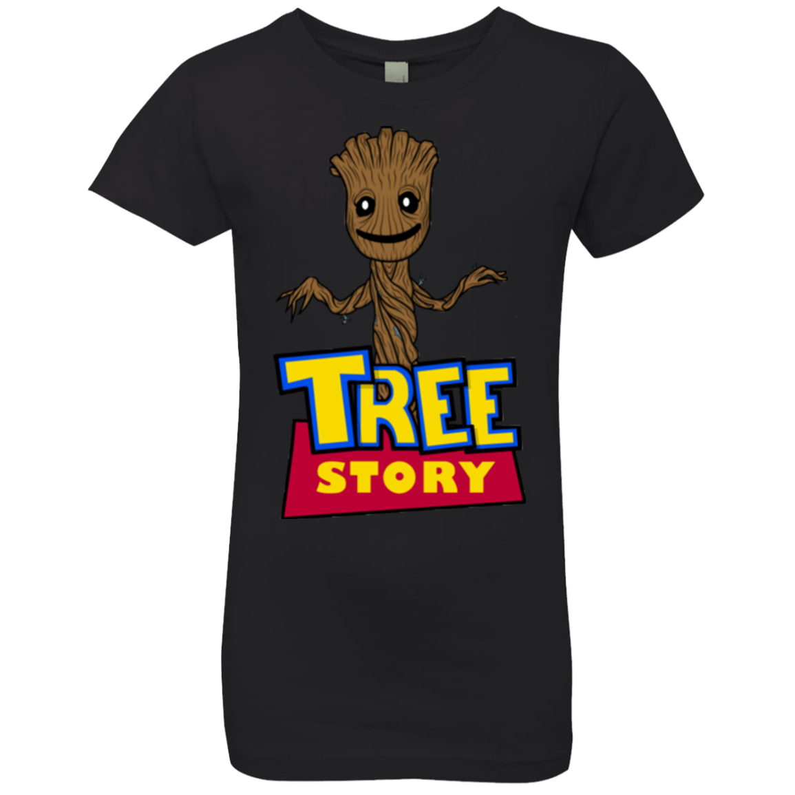 T-Shirts Black / YXS TREE STORY Girls Premium T-Shirt