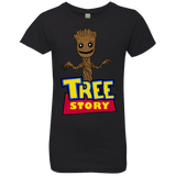T-Shirts Black / YXS TREE STORY Girls Premium T-Shirt