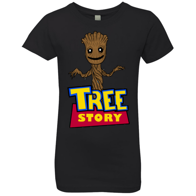T-Shirts Black / YXS TREE STORY Girls Premium T-Shirt