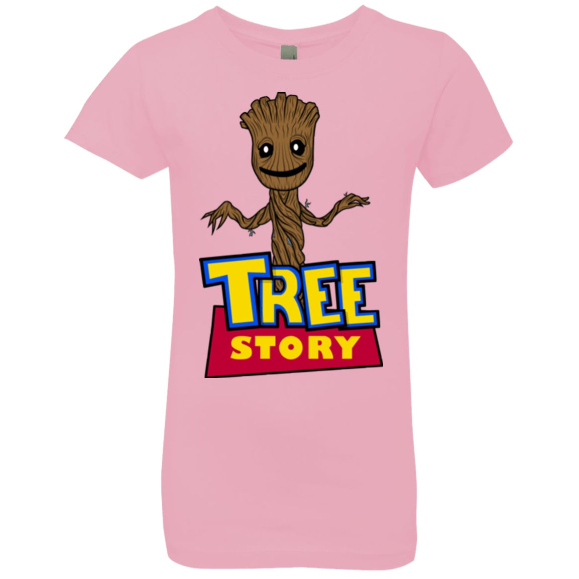 T-Shirts Light Pink / YXS TREE STORY Girls Premium T-Shirt