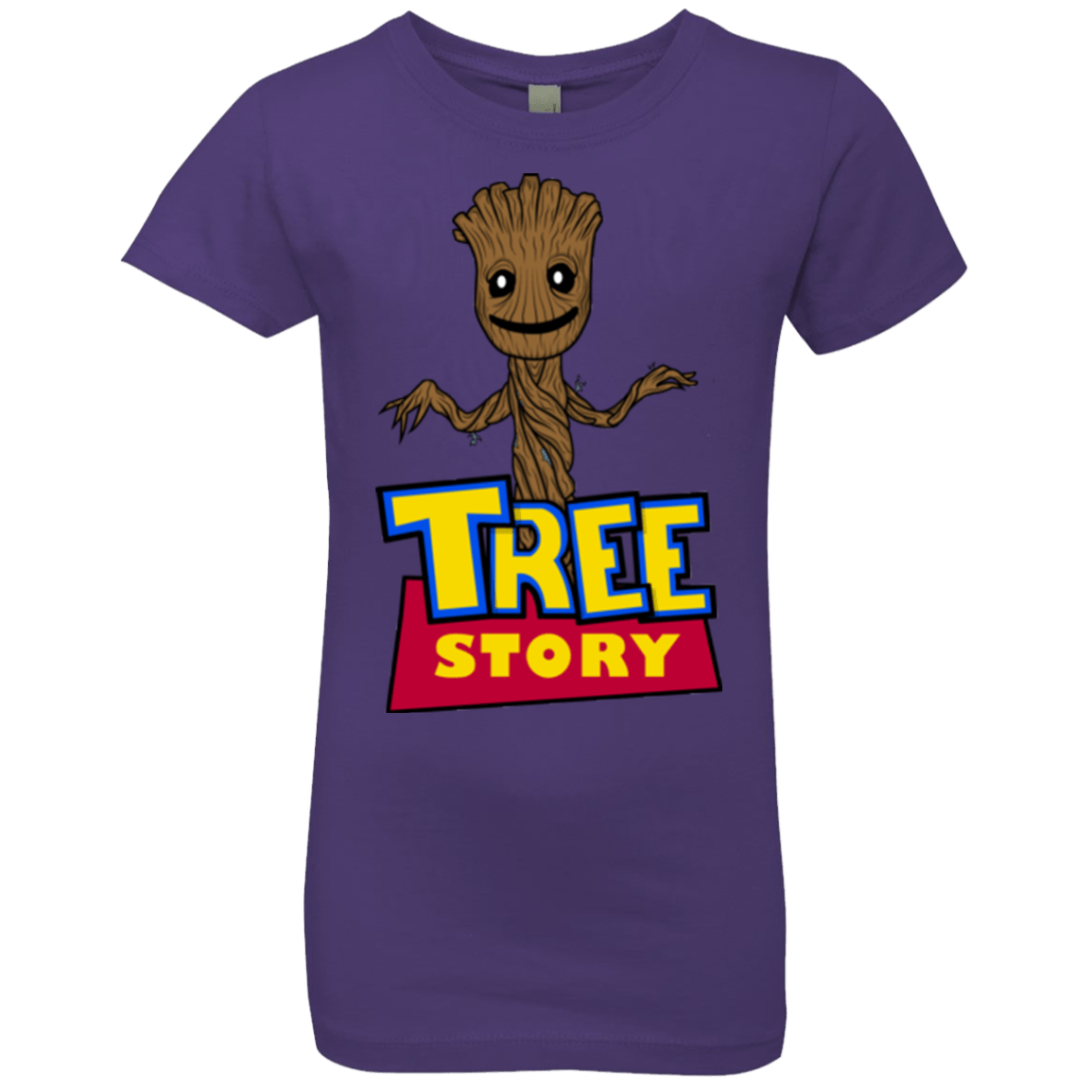 T-Shirts Purple Rush / YXS TREE STORY Girls Premium T-Shirt