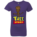 T-Shirts Purple Rush / YXS TREE STORY Girls Premium T-Shirt