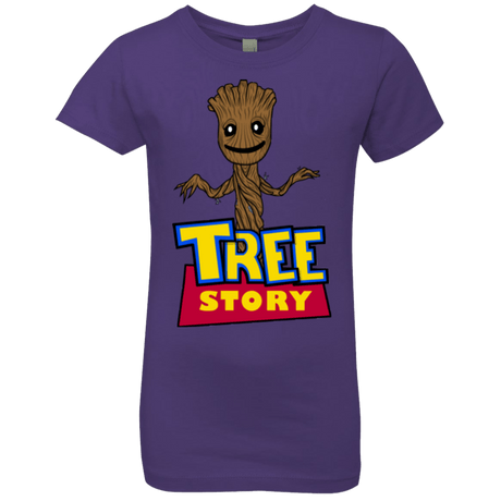T-Shirts Purple Rush / YXS TREE STORY Girls Premium T-Shirt