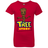 T-Shirts Red / YXS TREE STORY Girls Premium T-Shirt
