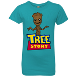 T-Shirts Tahiti Blue / YXS TREE STORY Girls Premium T-Shirt