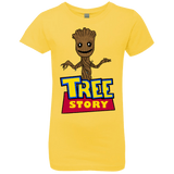 T-Shirts Vibrant Yellow / YXS TREE STORY Girls Premium T-Shirt