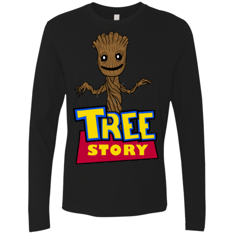 T-Shirts Black / Small TREE STORY Men's Premium Long Sleeve